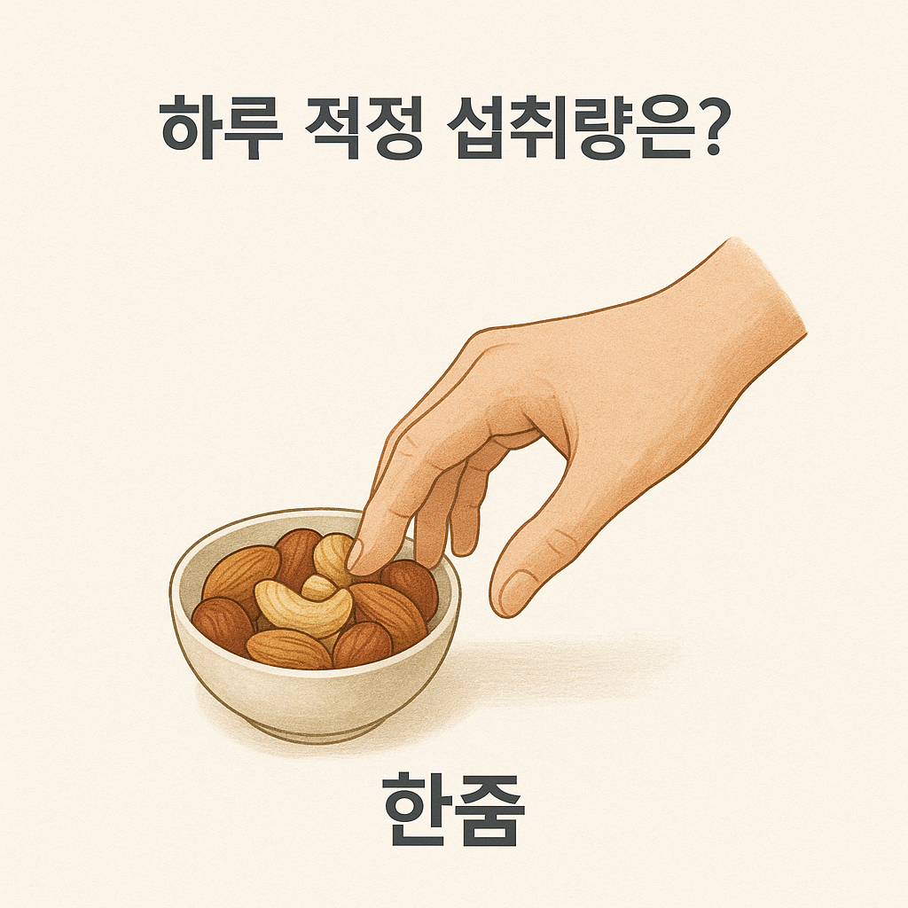 견과류 하루 적정 섭취량은?