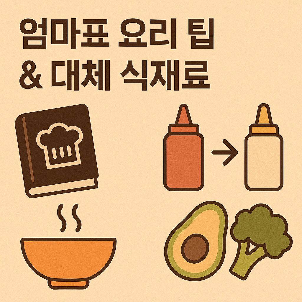 엄마표 요리 팁 대체 식재료