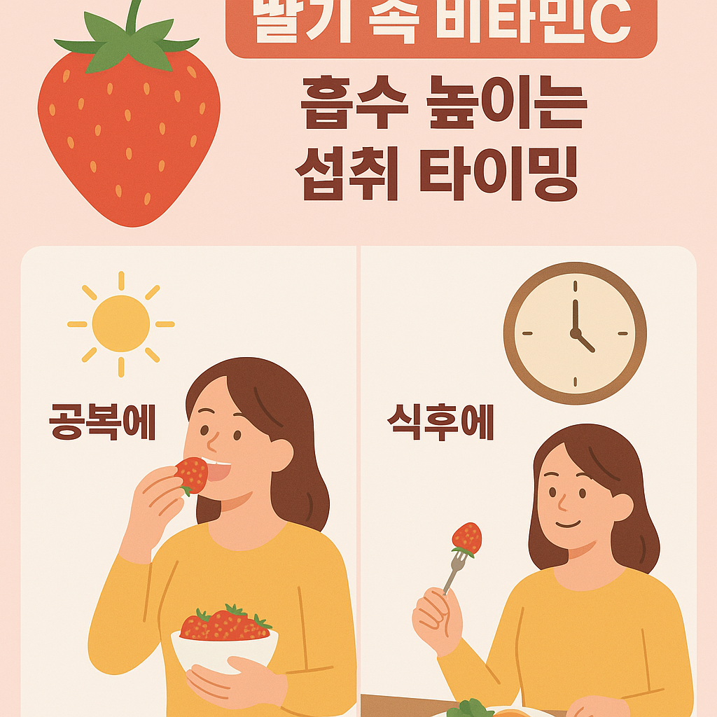 딸기 비타민c 먹는 타이밍