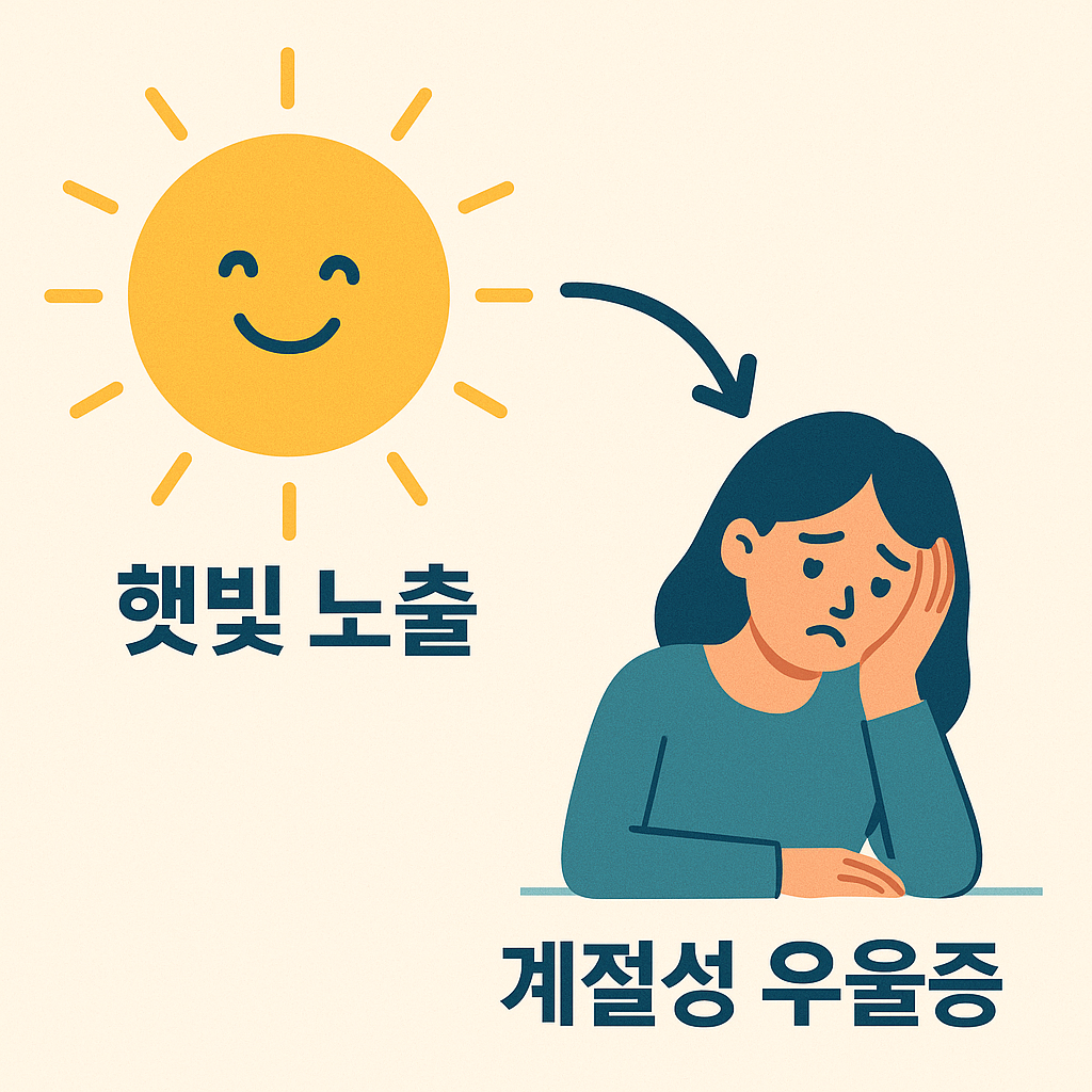 계절성 우울증을 표현한 이미지