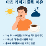 아침에 커피가 졸린 이유